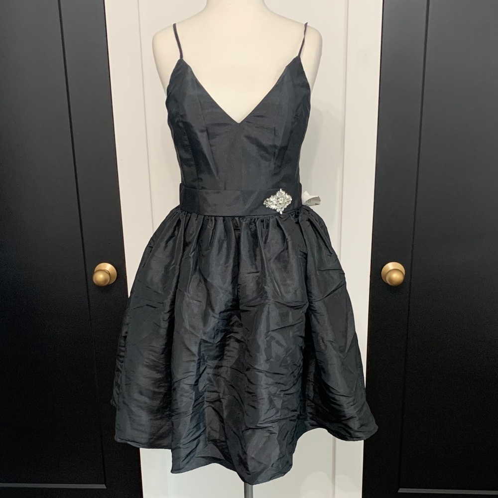 Black mini dress